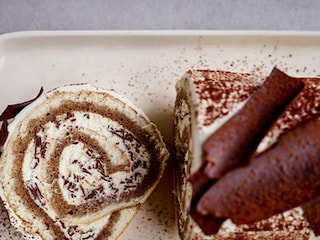 Bûche roulée au tiramisu