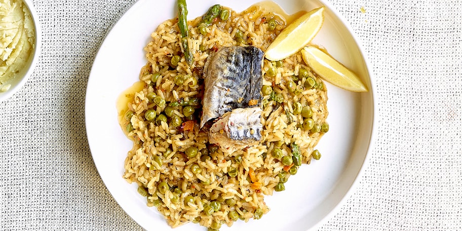 Risotto met makreel