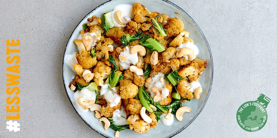 Chou- fleur sauté à l’orange, noix de cajou et cinq-épices chinoises