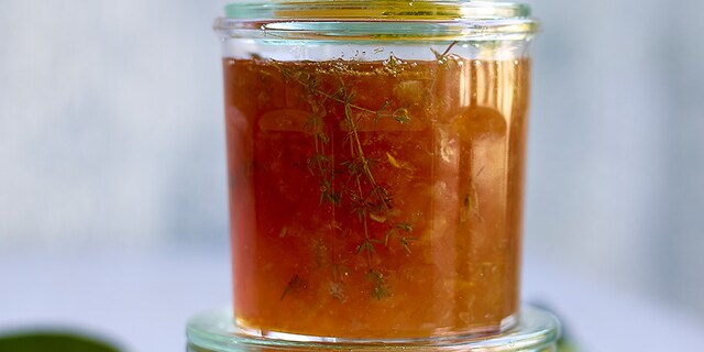 Confiture de citron au thym