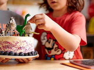 Gâteau d'anniversaire aux myrtilles
