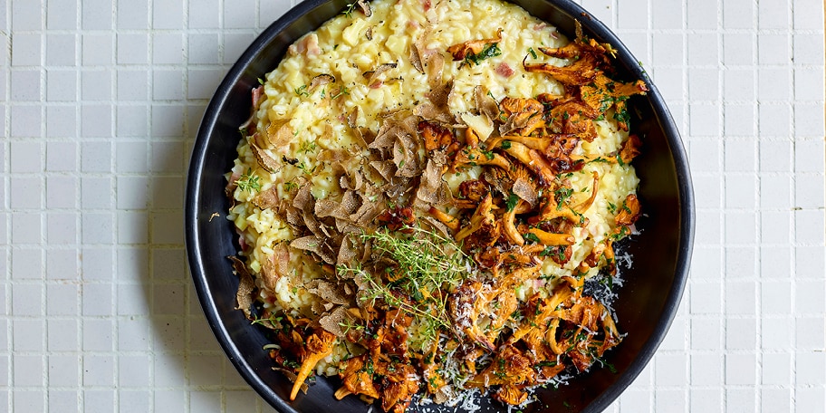 Risotto aux panais, girolles et truffe