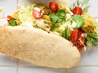 Pitafalafels  op sudanese wijze