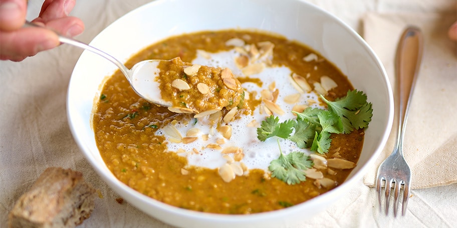 Soupe de lentilles corail