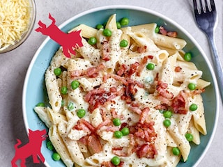 Penne met bloemkoolcarbonara