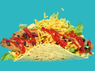 Taco’s met chipolataworsten