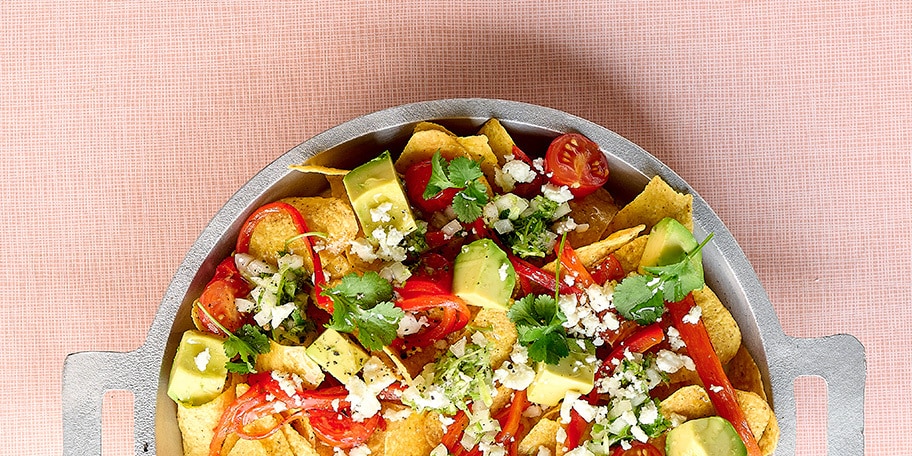 Gegrilde veggie nacho's