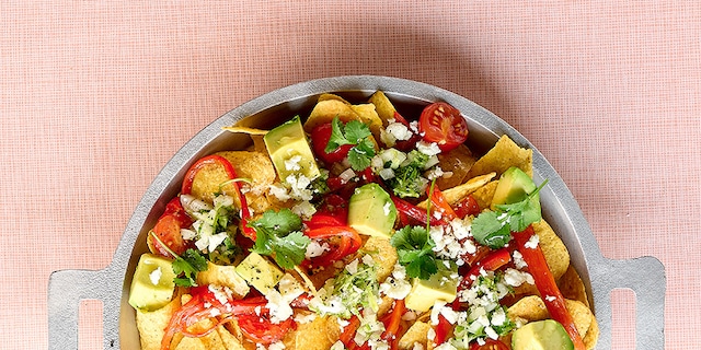 Gegrilde veggie nacho's