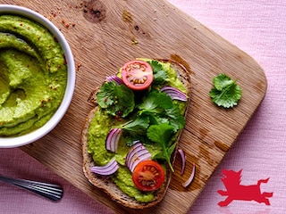 Guacamole van broccoli en erwtjes