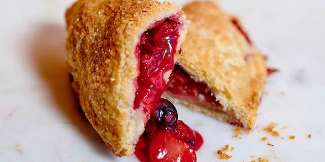 Gosettes feuilletées aux fruits rouges