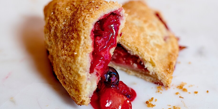 Gosettes feuilletées aux fruits rouges