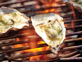 Gegrilde mojito-oesters