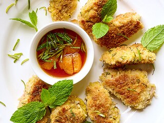 Kalkoennuggets met clementinesaus