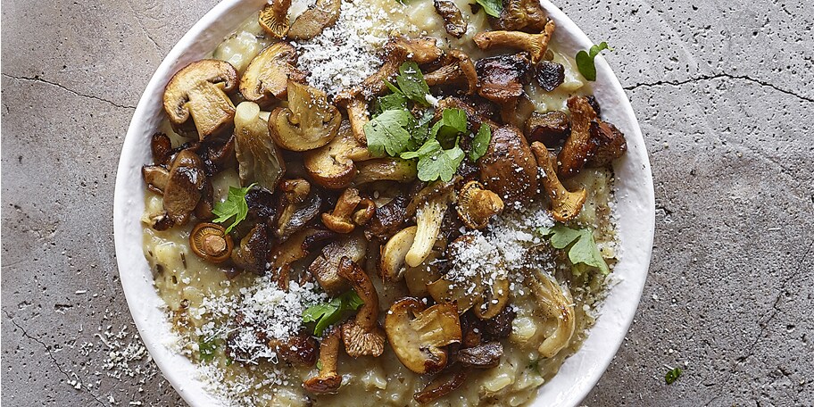 Risotto met paddenstoelen