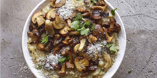 Risotto met paddenstoelen
