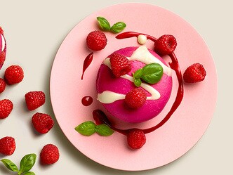Macaron van framboos