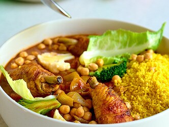 Couscous met kip en groenten