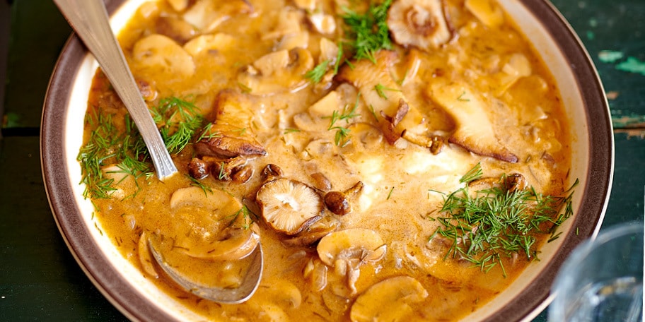 Soupe d’hiver aux champignons