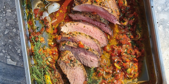 Presa iberico met pikante 'saus vierge'