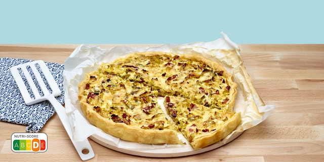 Quiche met prei en spekjes