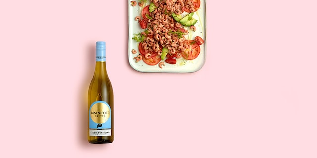 Carpaccio de tomates et crevettes grises