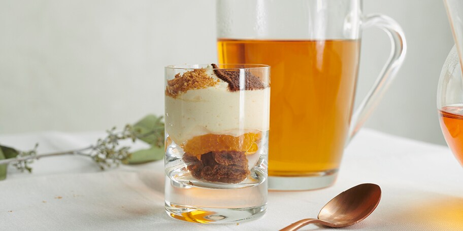 Kleine tiramisu's met speculaas en clementines