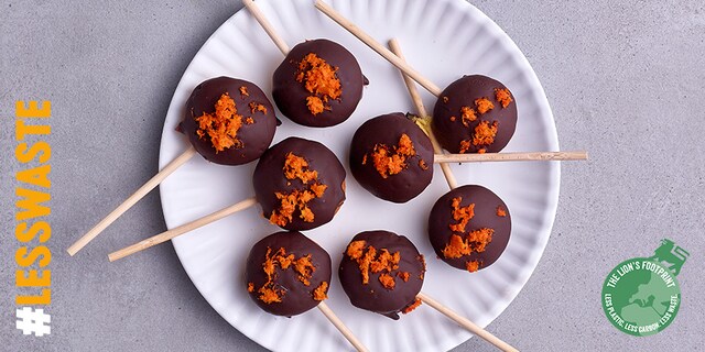 Cake-pops met mandarijen en chocolade