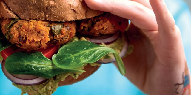 Burgers aux boulettes de lentilles