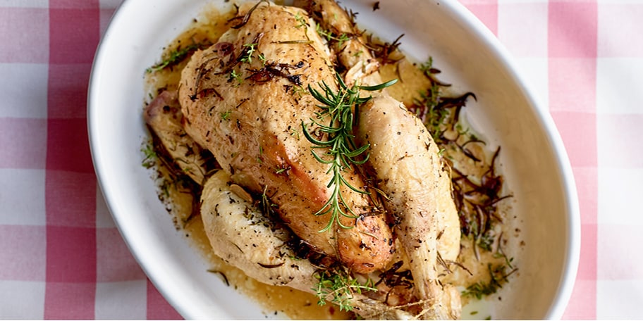 Mechelse koekoek en frietjes uit de oven, rodekoolsalade