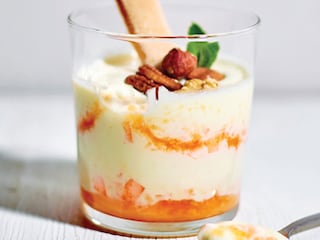 Tiramisu au melon et au chocolat blanc