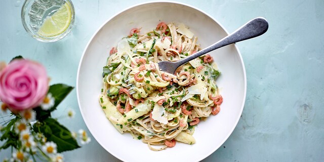 Linguine met asperges