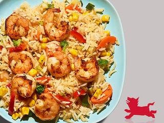 Riz cajun aux crevettes