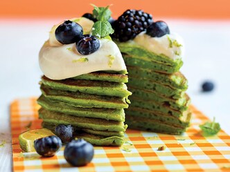 Green pancakes