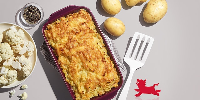 Hachis parmentier met bloemkool