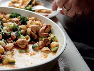 Orecchiette au poulet, courgettes et brocoli