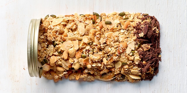 Granola met chocolade