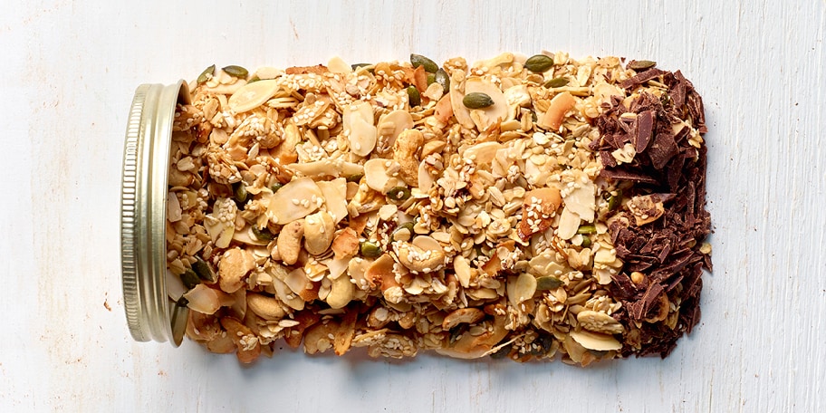 Granola met chocolade