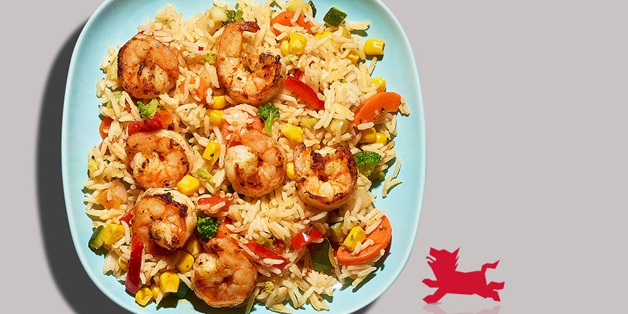 Riz cajun aux crevettes