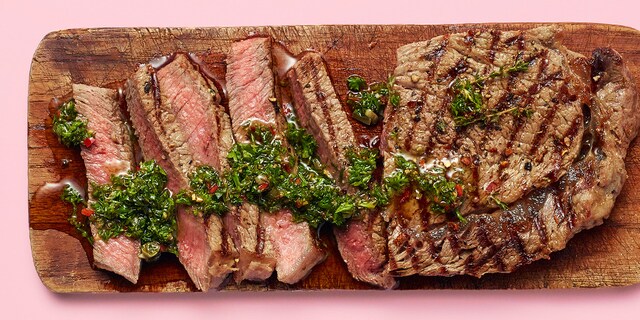 Bœuf accompagné de chimichurri