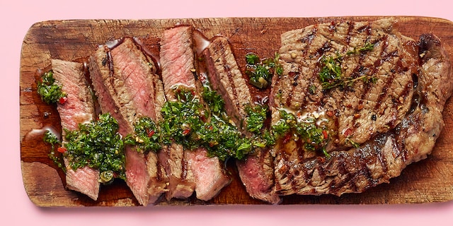 Bœuf accompagné de chimichurri