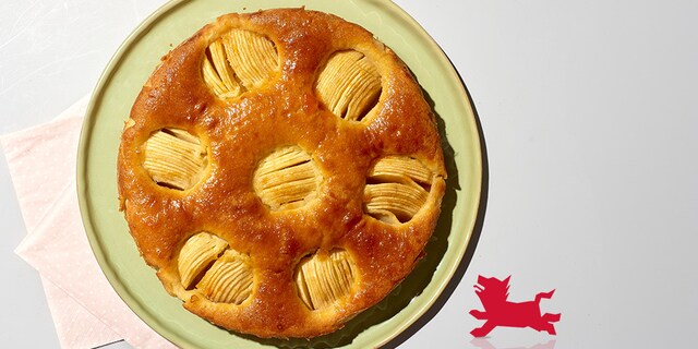 Gâteau aux pommes hasselback