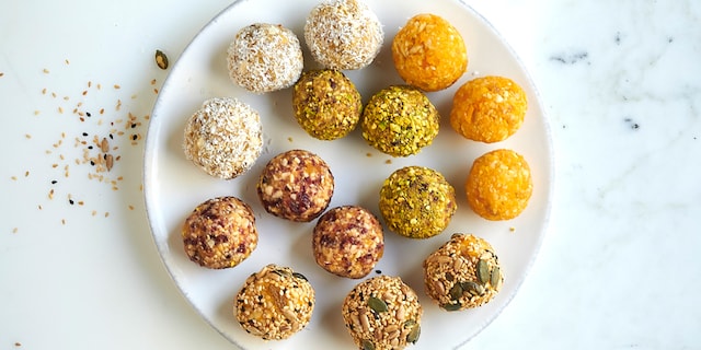 Power balls met perziken
