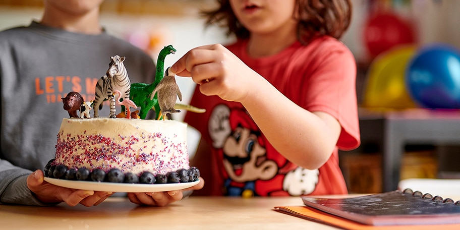 Gâteau d'anniversaire aux myrtilles