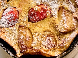 Clafoutis met gekaramelliseerde appelen