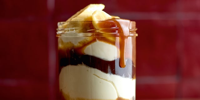 Banoffee in a glass