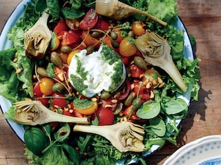 Salade met burrata