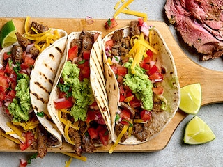 Tacos à l’émincé d’agneau