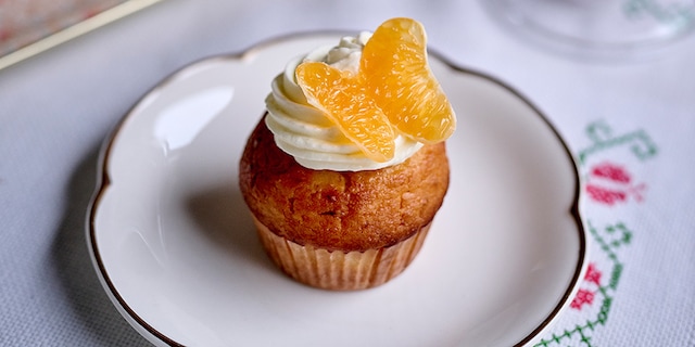 Cupcakes papillon aux clémentines