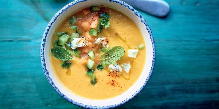 Gaspacho de melon à la feta