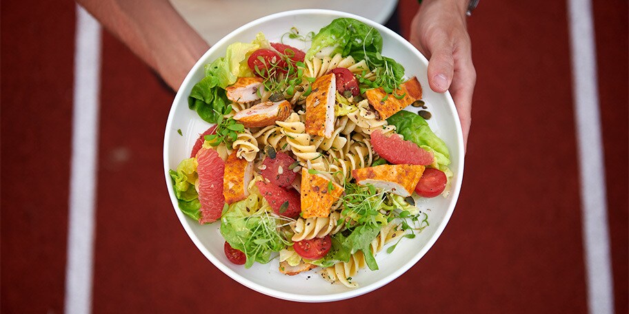 Salade de fusilli et poulet